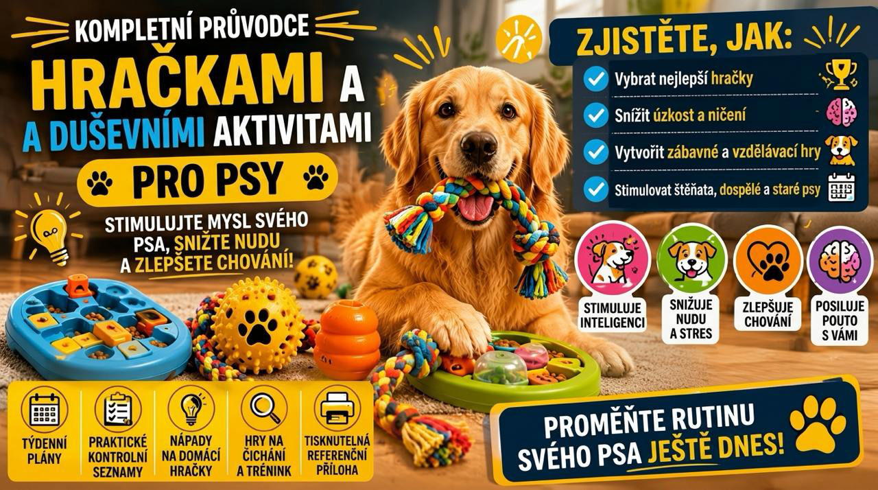 Průvodce hračkami a duševními aktivitami pro psy