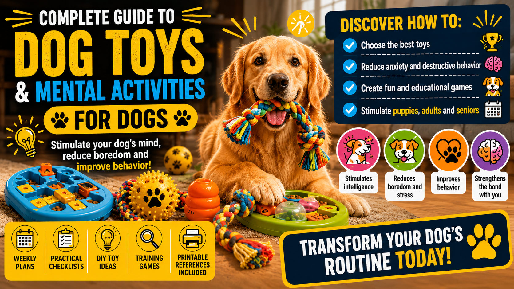 Complete Guide to Dog Toys and Mental Activities