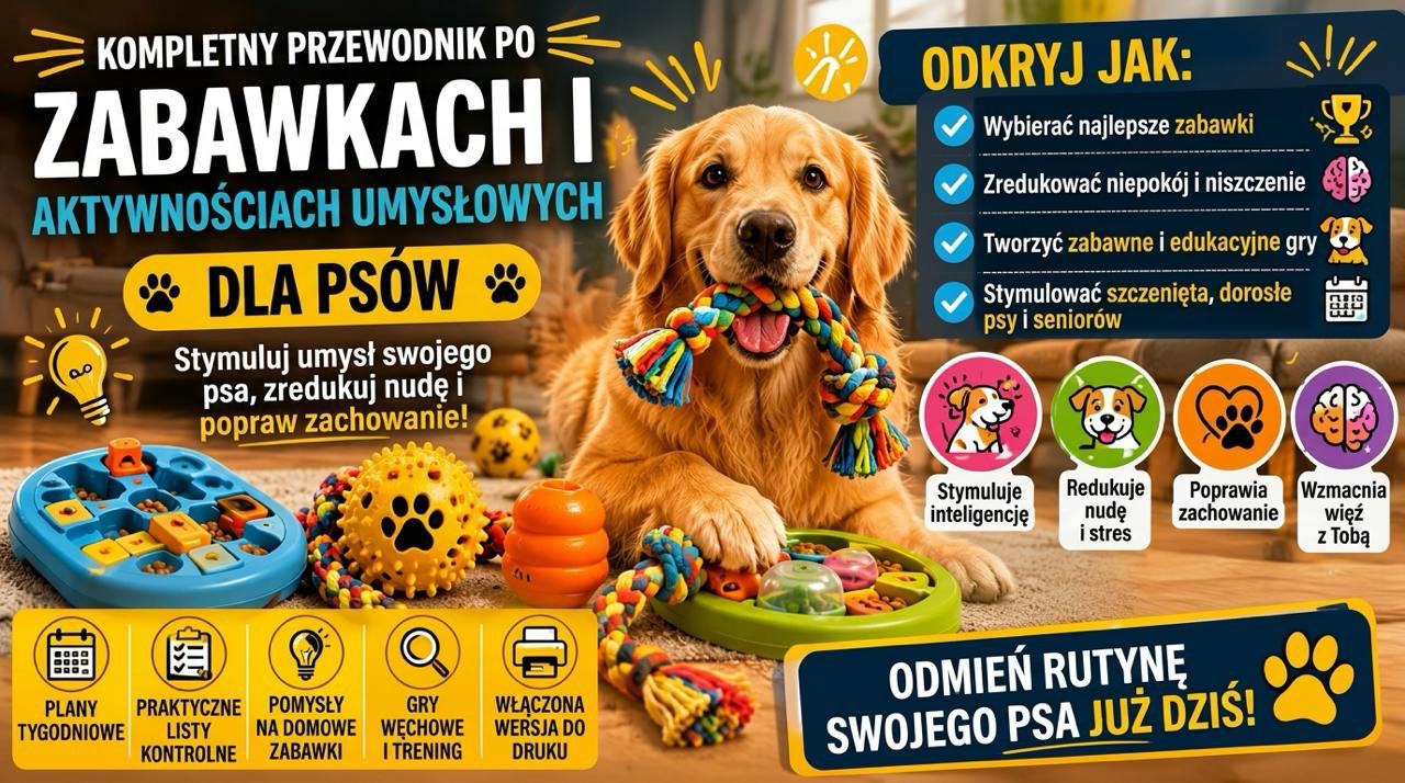 Przewodnik po zabawkach i aktywnościach umysłowych dla psów
